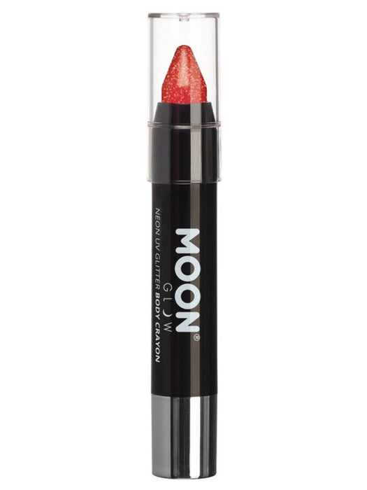 Buy Neon UV Reactive Glitter Body Crayon Red - Moon Glow from Costume Super Centre AU