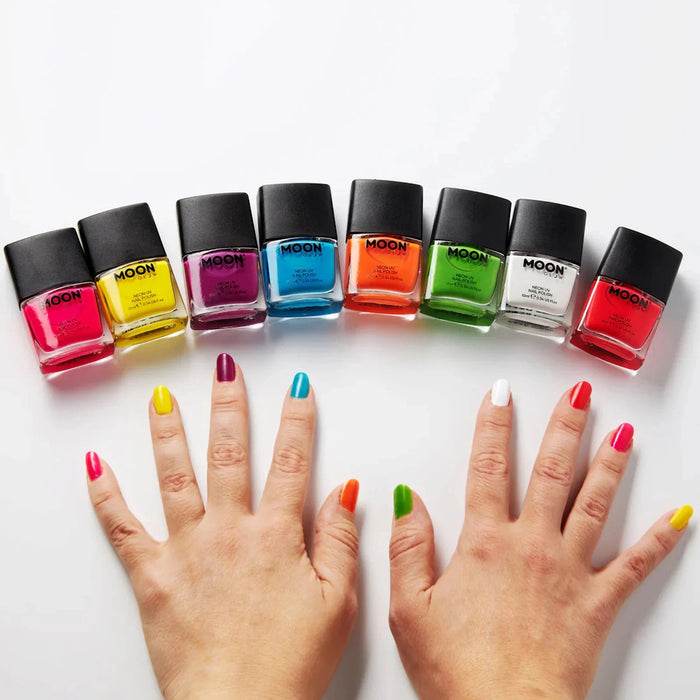 Buy Neon UV Reactive Nail Polish Intense Blue - Moon Glow from Costume Super Centre AU