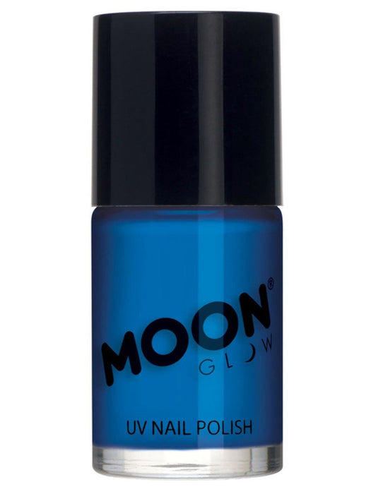 Buy Neon UV Reactive Nail Polish Intense Blue - Moon Glow from Costume Super Centre AU