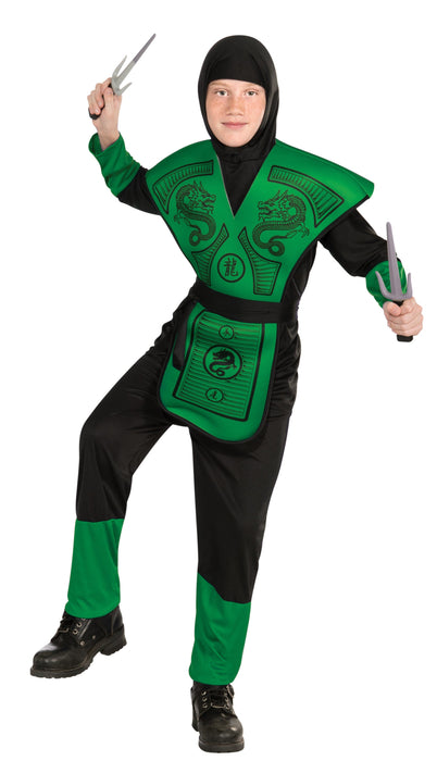 Buy Ninja Green Costume for Kids from Costume Super Centre AU