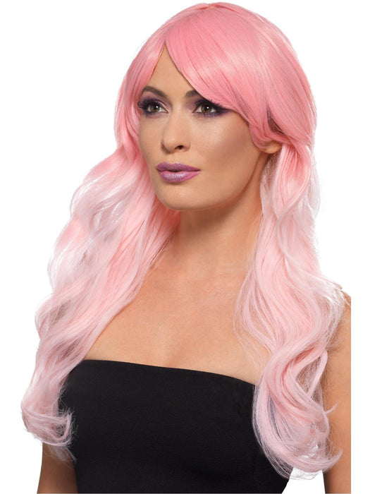 Buy Ombre Long Wavy Wig for Adults - Pink from Costume Super Centre AU