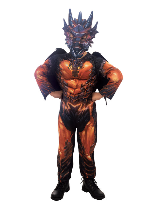Buy Orange & Black Dragon Costume for Kids from Costume Super Centre AU