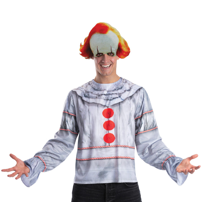 Buy Pennywise Costume Top & Mask Set for Adults - IT Movie 2017 from Costume Super Centre AU