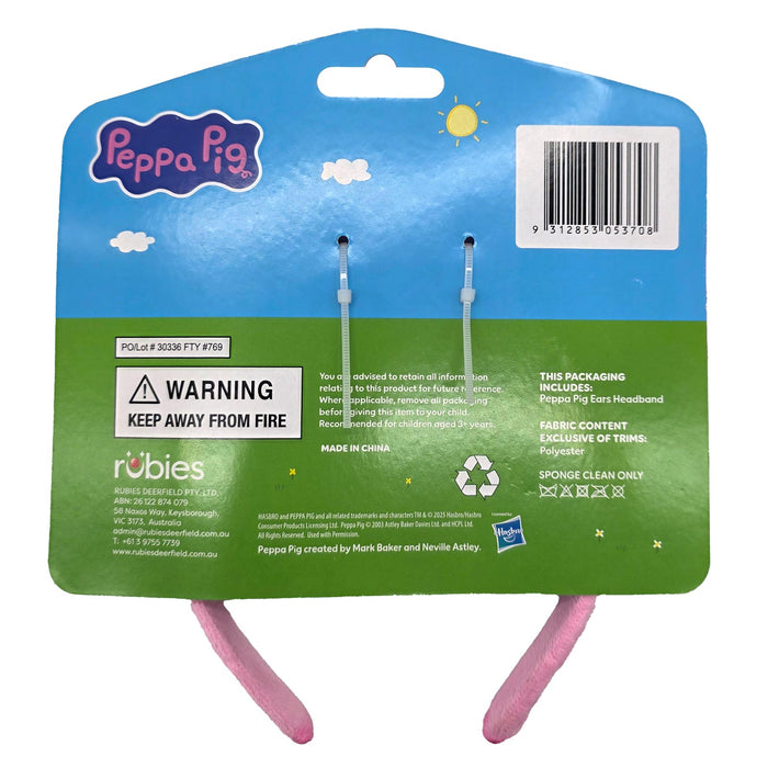 Buy Peppa Pig Plush Ears Headband for Kids - Peppa Pig from Costume Super Centre AU