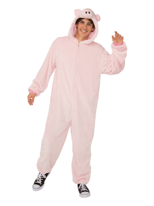 Buy Pig Furry Hooded Onesie Costume for Adults from Costume Super Centre AU