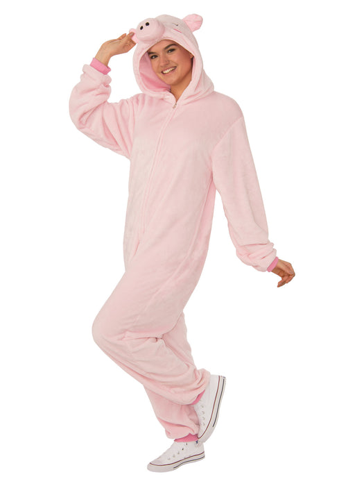 Buy Pig Furry Hooded Onesie Costume for Adults from Costume Super Centre AU