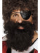 Buy Pirate Beard for Adults - Brown from Costume Super Centre AU