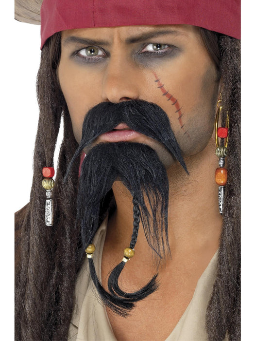 Buy Pirate Black Facial Hair Set for Adults from Costume Super Centre AU