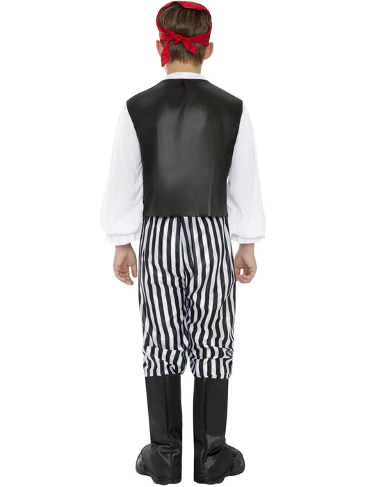 Buy Pirate Black & White Costume for Kids from Costume Super Centre AU