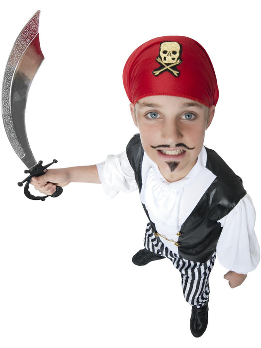 Buy Pirate Black & White Costume for Kids from Costume Super Centre AU
