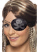 Buy Pirate Eyepatch with Diamantes for Adults - Black from Costume Super Centre AU