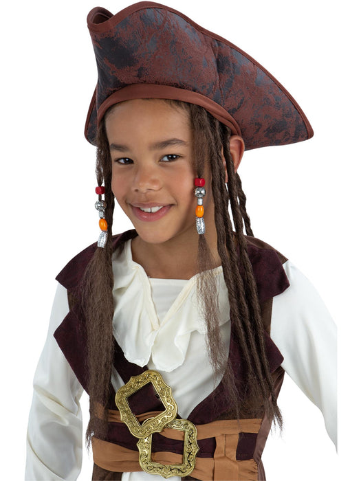 Buy Pirate Hat with Dreadlocks for Kids from Costume Super Centre AU