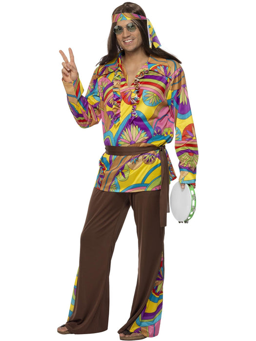 Buy Psychedelic Hippie Man Costume for Adults from Costume Super Centre AU