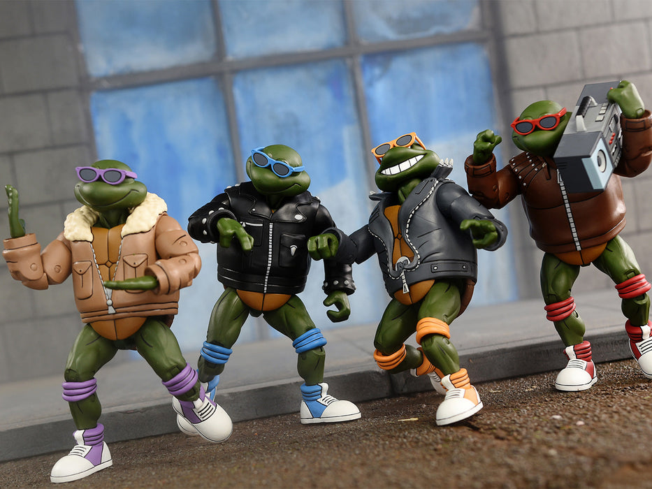 Buy Punk Turtles 4 Pack - 7" Scale Action Figures - TMNT (Cartoon) - NECA Collectibles from Costume Super Centre AU