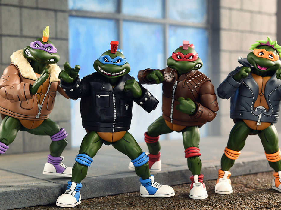 Buy Punk Turtles 4 Pack - 7" Scale Action Figures - TMNT (Cartoon) - NECA Collectibles from Costume Super Centre AU