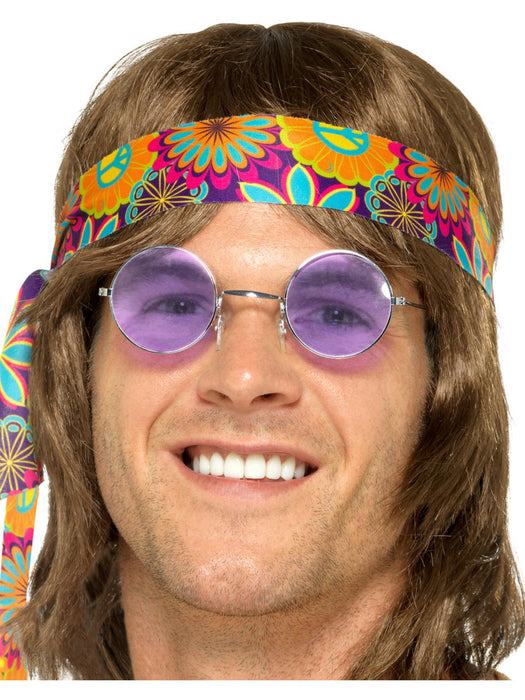 Buy Purple Hippy Specs for Adults from Costume Super Centre AU