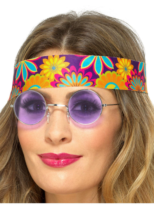 Buy Purple Hippy Specs for Adults from Costume Super Centre AU