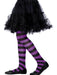Buy Purple and Black Striped Tights for Kids from Costume Super Centre AU