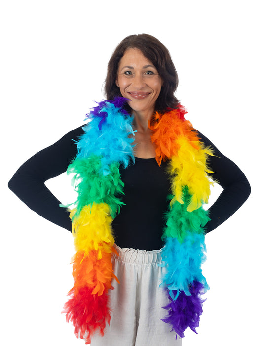 Buy Rainbow Feather Boa Accessory from Costume Super Centre AU