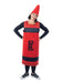Buy Red Crayon Tabard Costume for Adults from Costume Super Centre AU
