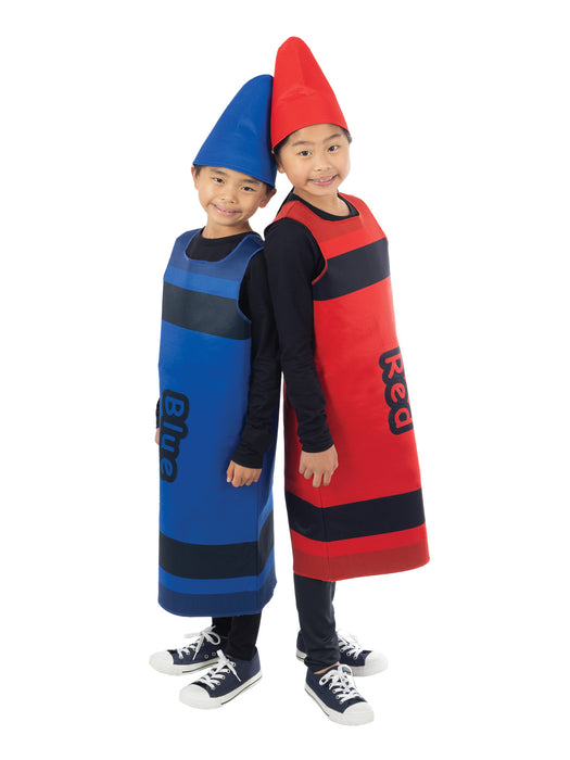 Buy Red Crayon Tabard Costume for Kids from Costume Super Centre AU