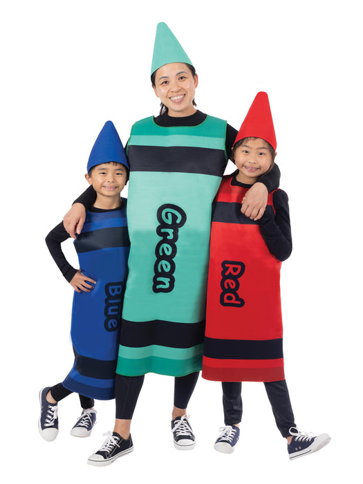 Buy Red Crayon Tabard Costume for Kids from Costume Super Centre AU