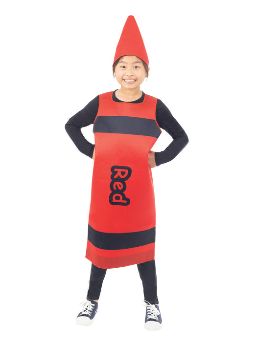 Buy Red Crayon Tabard Costume for Kids from Costume Super Centre AU