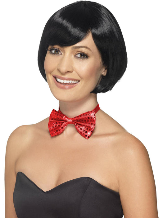 Buy Red Sequin Bow Tie for Adults from Costume Super Centre AU