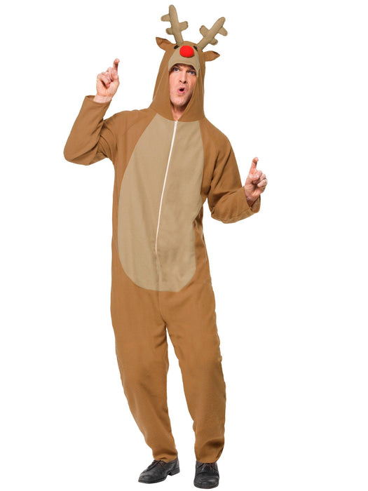 Buy Reindeer Deluxe Onesie Costume for Adults from Costume Super Centre AU