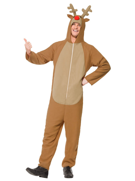 Buy Reindeer Deluxe Onesie Costume for Adults from Costume Super Centre AU