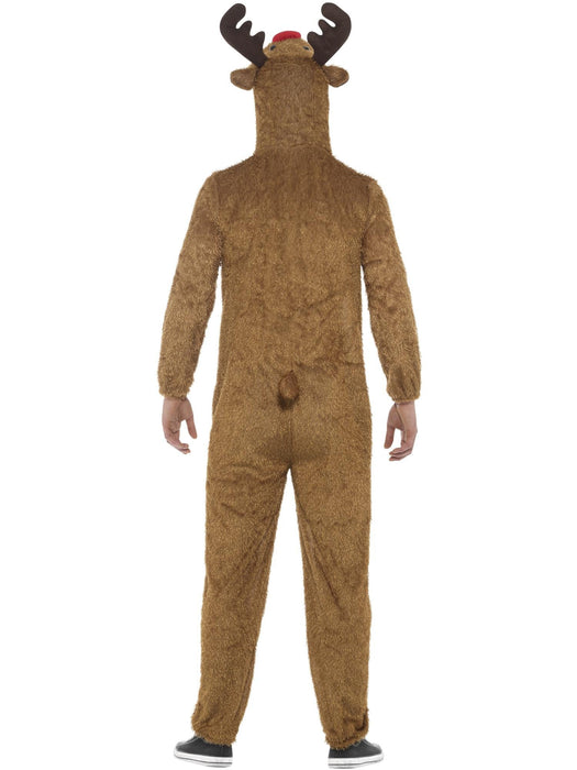 Buy Reindeer Plush Hooded Onesie Costume for Adults from Costume Super Centre AU