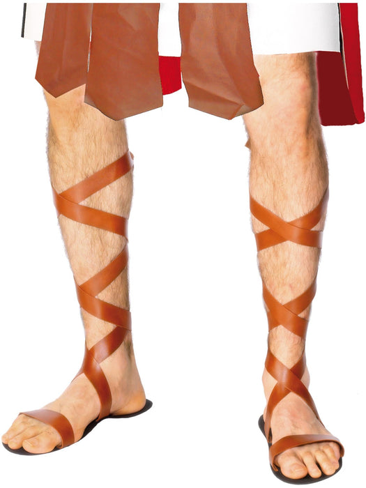 Buy Roman Sandals for Adults - Brown from Costume Super Centre AU