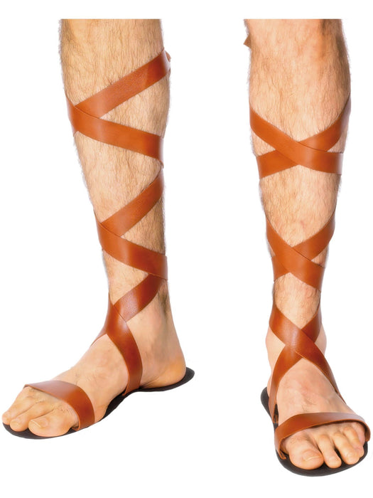 Buy Roman Sandals for Adults - Brown from Costume Super Centre AU