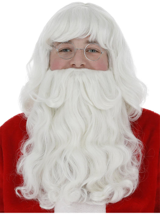 Buy Santa White Beard and Wig Set for Adults from Costume Super Centre AU