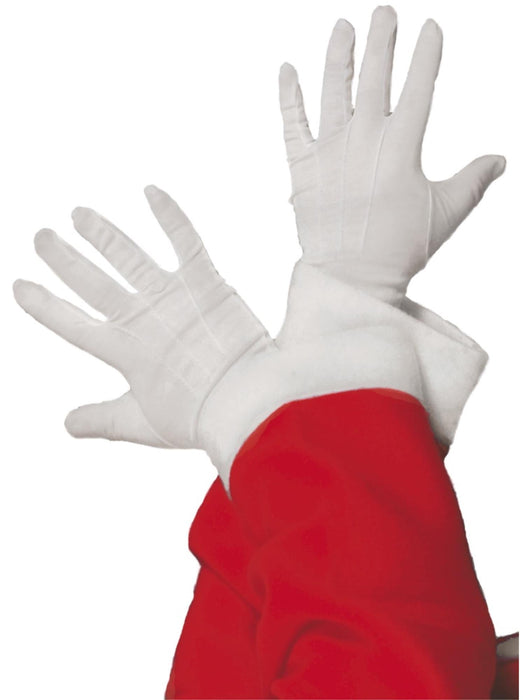 Buy Santa White Gloves for Adults from Costume Super Centre AU