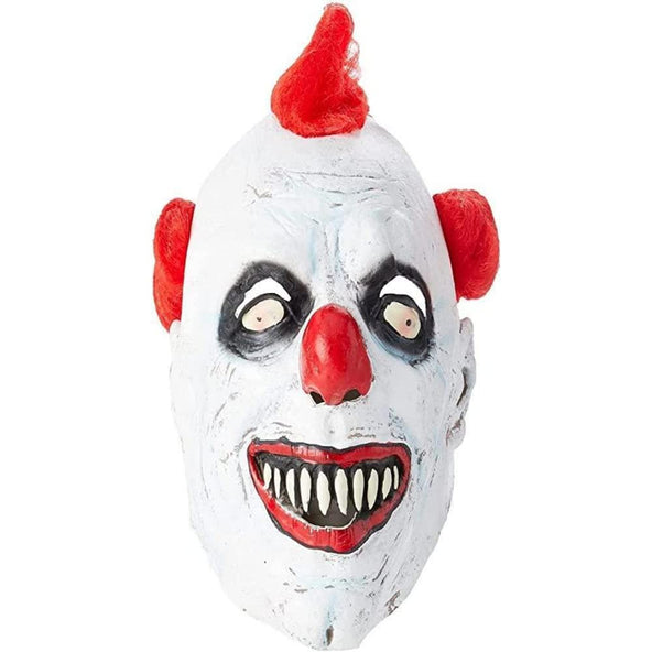 Buy Scary Clown 3/4 Mask With Hair for Adults from Costume Super Centre AU
