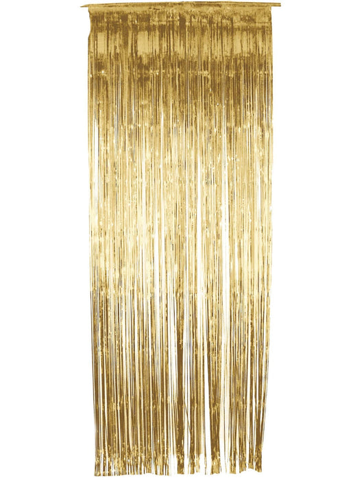 Buy Shimmer Curtain - Metallic Gold from Costume Super Centre AU