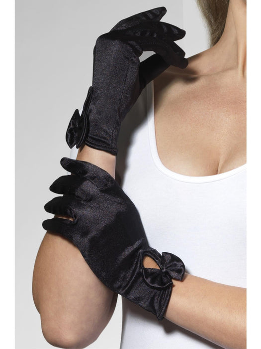 Buy Short Black Gloves for Adults from Costume Super Centre AU