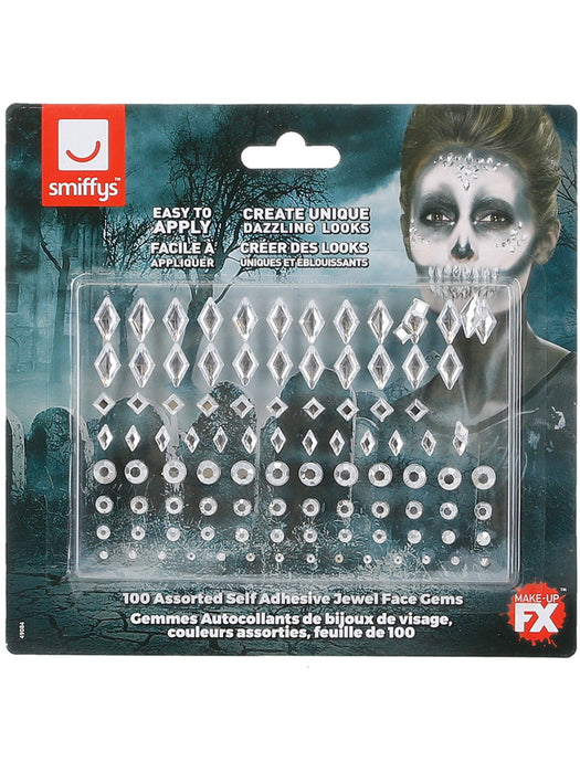 Buy Silver Jewel Face Gems from Costume Super Centre AU
