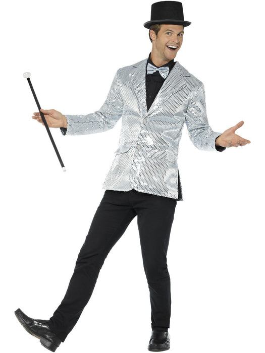 Buy Silver Sequin Jacket for Adults from Costume Super Centre AU