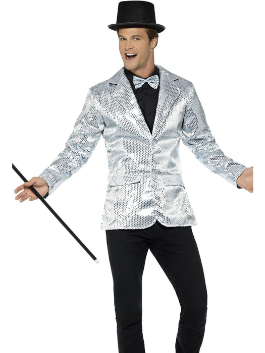 Buy Silver Sequin Jacket for Adults from Costume Super Centre AU