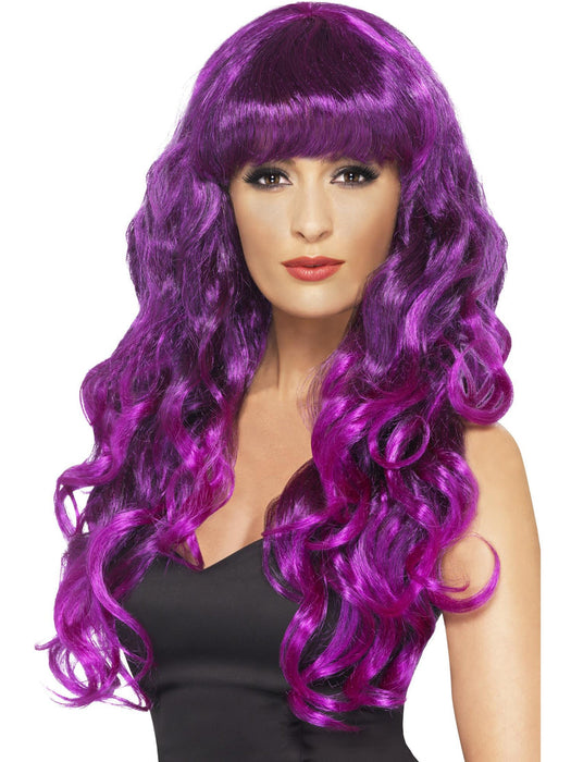 Buy Siren Long Curly Purple Wig for Adults from Costume Super Centre AU