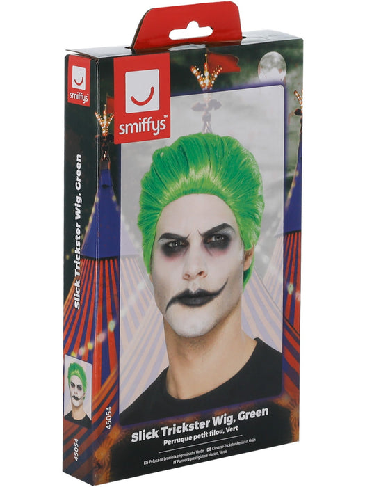 Buy Slick Trickster Green Wig for Adults from Costume Super Centre AU
