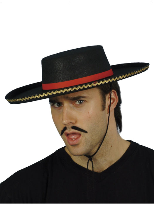 Buy Spanish Black Hat for Adults from Costume Super Centre AU