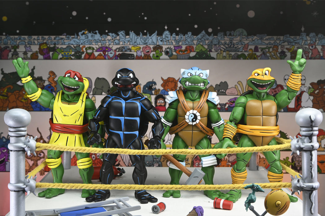 Buy Stump Wresting Turtles 4 Pack - 7" Scale Action Figure - Teenage Mutant Ninja Turtles (Archie Comics) - NECA Collectibles from Costume Super Centre AU