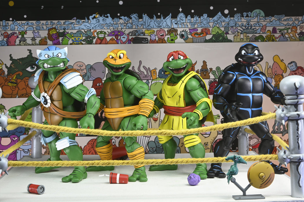 Buy Stump Wresting Turtles 4 Pack - 7" Scale Action Figure - Teenage Mutant Ninja Turtles (Archie Comics) - NECA Collectibles from Costume Super Centre AU