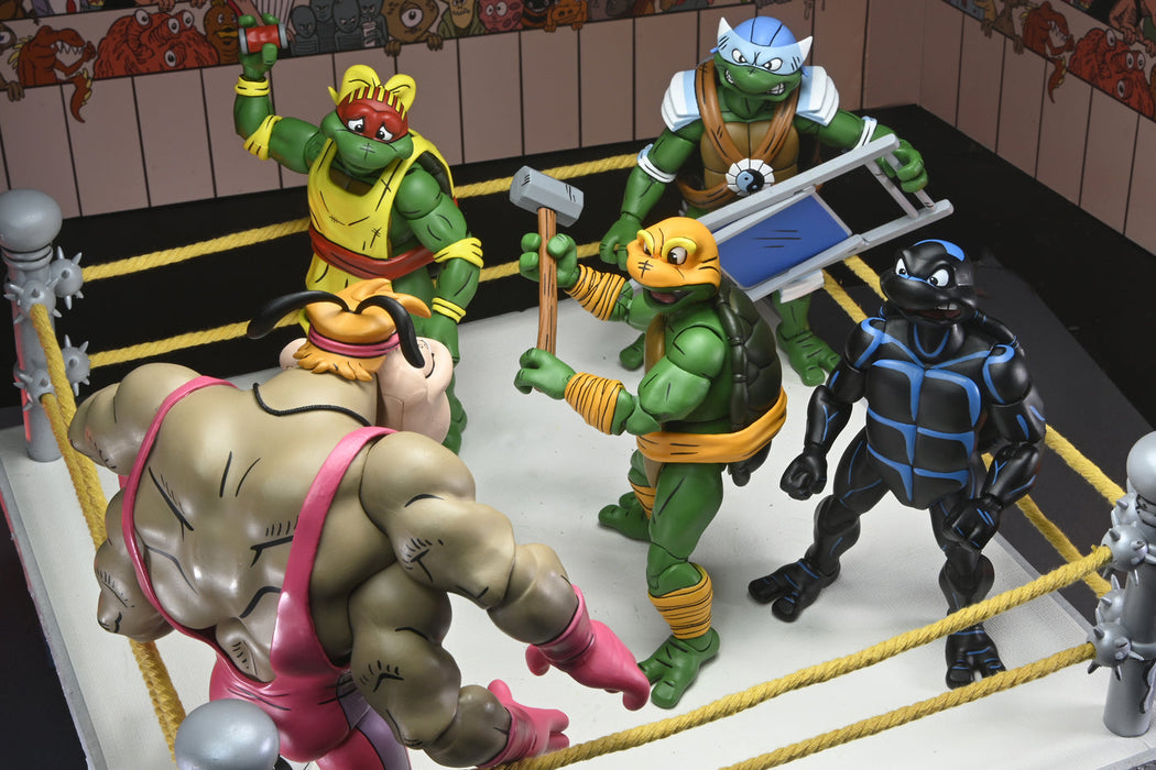 Buy Stump Wresting Turtles 4 Pack - 7" Scale Action Figure - Teenage Mutant Ninja Turtles (Archie Comics) - NECA Collectibles from Costume Super Centre AU