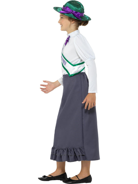 Buy Suffragette Victorian Grey Costume for Kids from Costume Super Centre AU