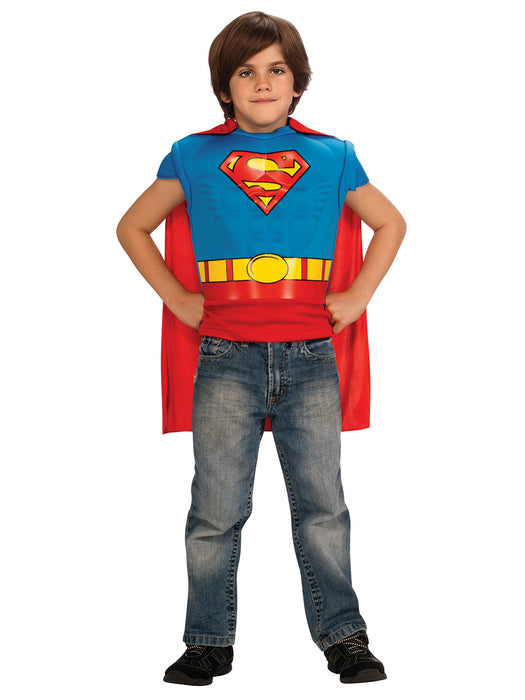 Buy Superman Deluxe Muscle Chest Top for Kids - Warner Bros Man of Steel from Costume Super Centre AU