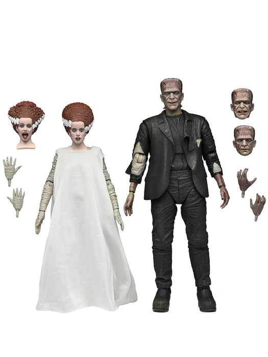 Buy The Monster & His Mate 90th Anniversary 7" Scale Action Figure 2-Pack - Universal Monsters x Bride of Frankenstein - NECA Collectibles from Costume Super Centre AU
